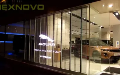 Activación de marca con una Pantalla Led Transparente